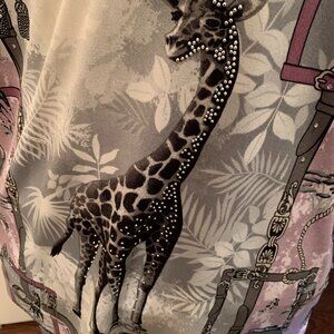 Vintage Jackets Galore by John Farah, Size M, giraffe theme